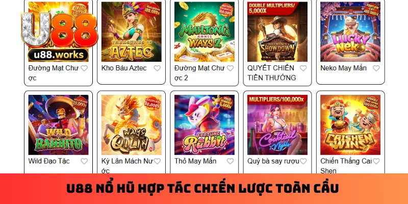 U88 nổ hũ hợp tác chiến lược toàn cầu