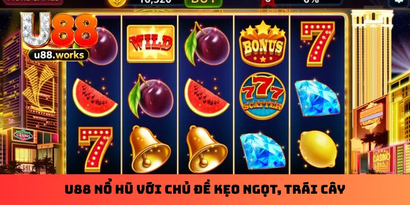 U88 nổ hũ với chủ đề kẹo ngọt, trái cây